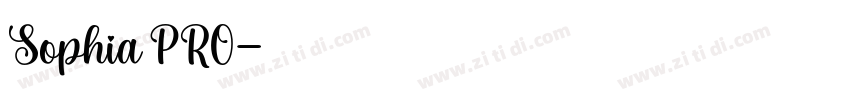 Sophia PRO字体转换